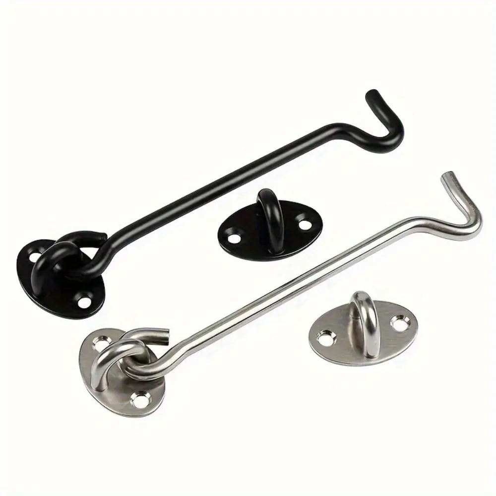 Door Lock in or Silver Color, Sturdy Lock, Door Hardware, Easy Screw Installation for Multiple Scenarios, Ideal for Doors, Windows, Cabinets and Boxes