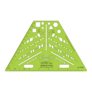 Pacific Arc Pipe Fitting Template Guides for architecture and drafting - great for draftsmen, architects, students and artists