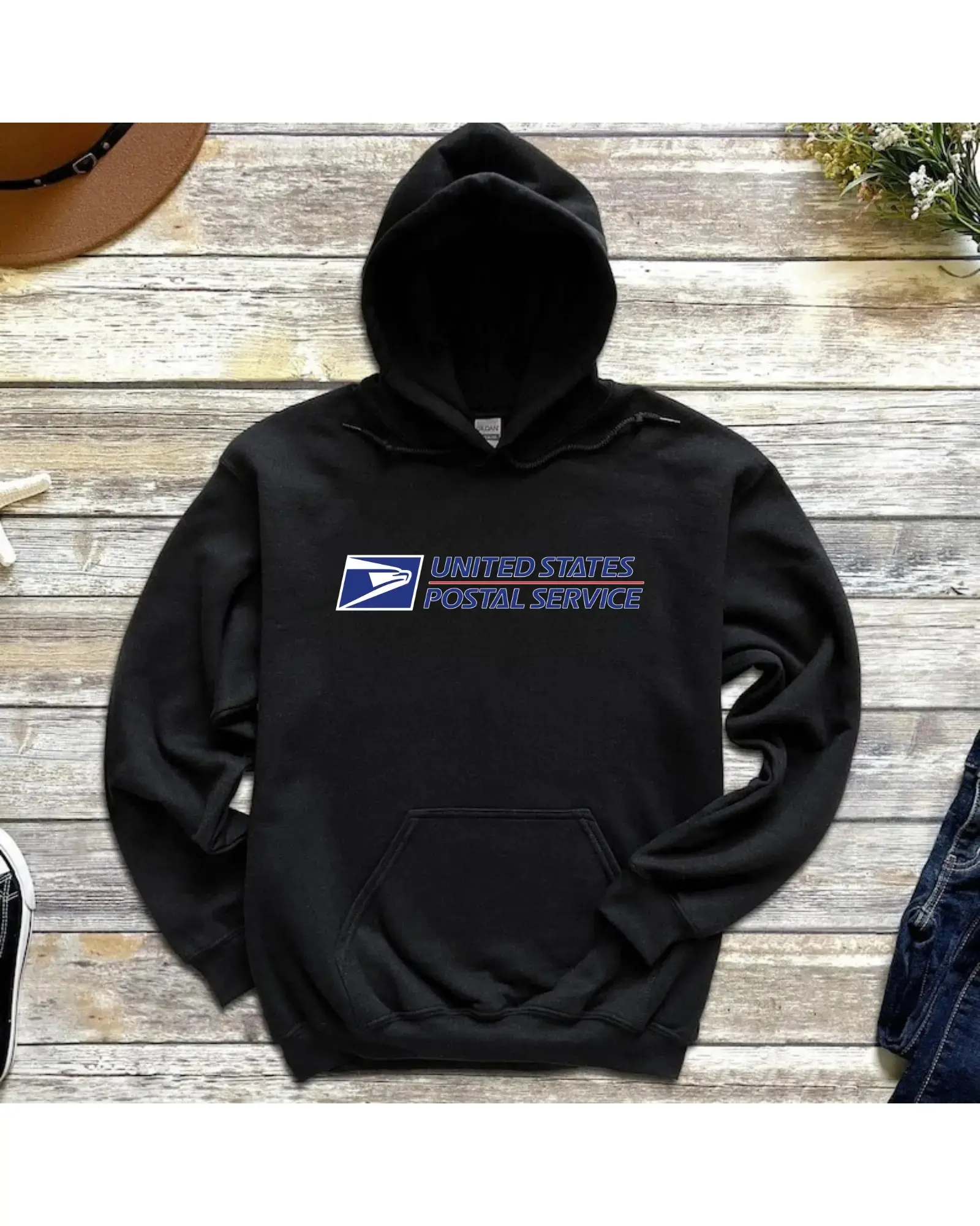 USPS Work Postal Hoodie, Rural Carrier Tee, Postal Worker Gift, Trendy Print Graphic USA Cotton