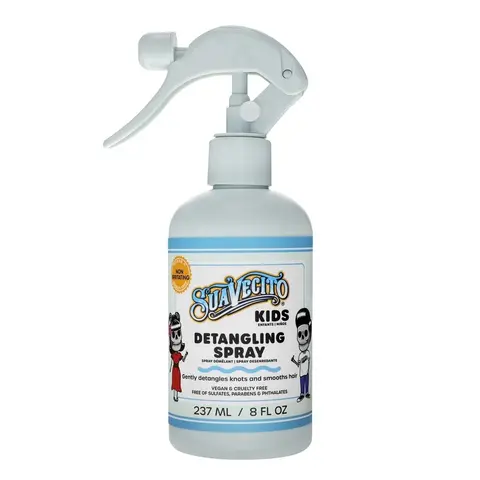 Suavecito Kids Detangling Spray – Gentle Leave-In Conditioner for Boys & Girls | Tangle-Free Hair with No Tears | Lightweight, Non-Greasy, Paraben-Free Formula