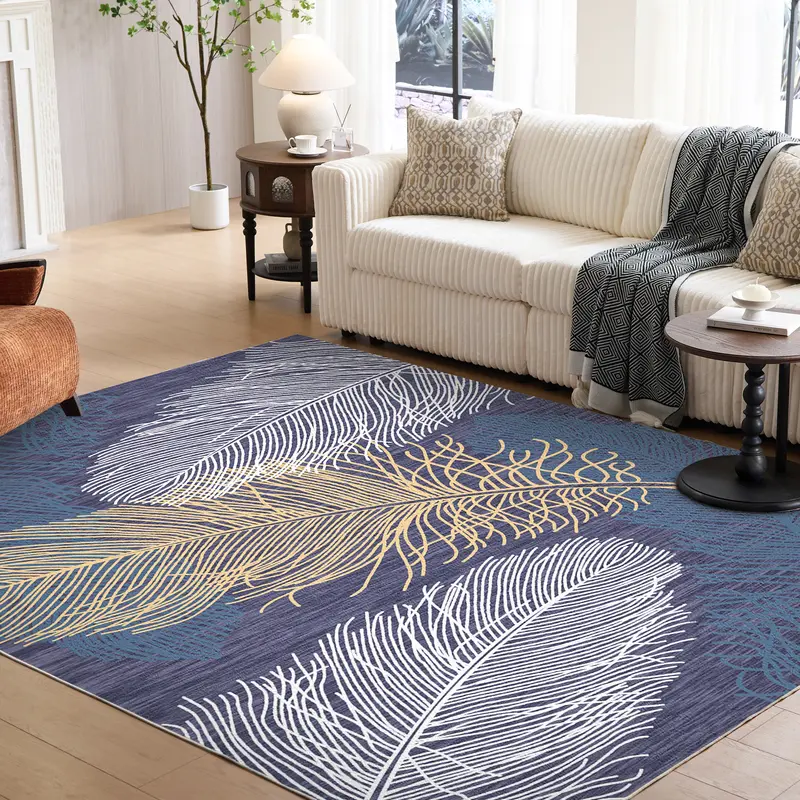 VIPfree Retro Bohemian Area Rugs 2*3FT, Non-Slip Foldable Washable Rugs for Living Room, Entryway, Bedroom, Kitchen and Corridor, Non Shedding