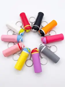 Original Mini Keychain, Trendy Design, Collectible, Budget-Friendly, Lip Balm Holder, Perfect Gift for DIY Personalization