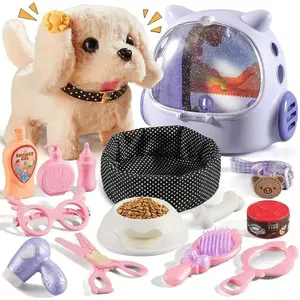 【Boninii】16 Pcs Robot Dog Toys for Girls Realistic Design Suitable for 3-8 Year Olds Kids Boys Versatile Playtime & Birthday Gifts