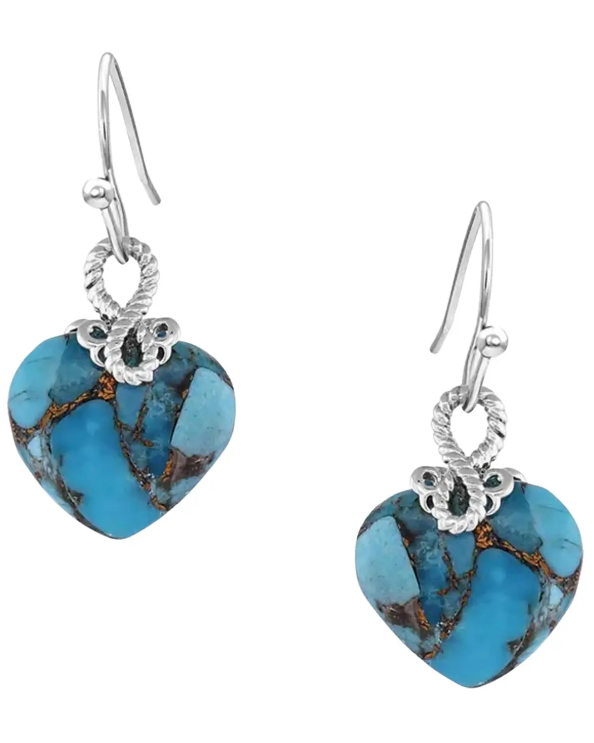 Montana Silversmiths Women's Women'S Untamable Heart Of Stone Earrings - Er5189