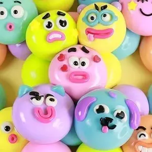 Funny Transformable Dog Face Squishy Soft Slow Rebound Anxiety Relief Sensory Play Toy Party Gift