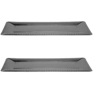 Silver Catering Serve Tray - Set of 3 (15.75 Inch)