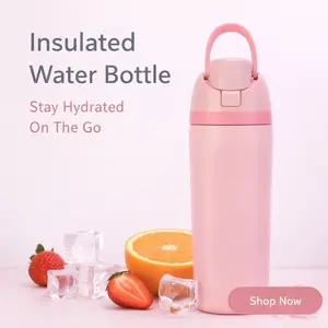Insulated Water Bottle - Stay Hydrated On The Go - Drinkware Flask for On-the-Go Hydration