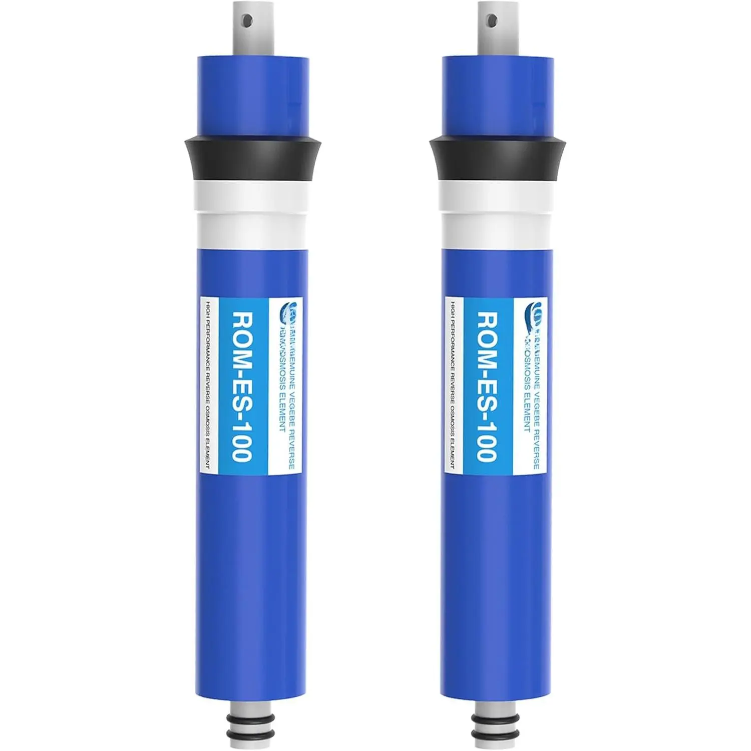 100 GPD RO Membrane Filter 12"x1.8" Reverse Osmosis Membrane Element Replacement Fits Under Sink RO Drinking Water Filter Filtration Purifier System, 2 Pack