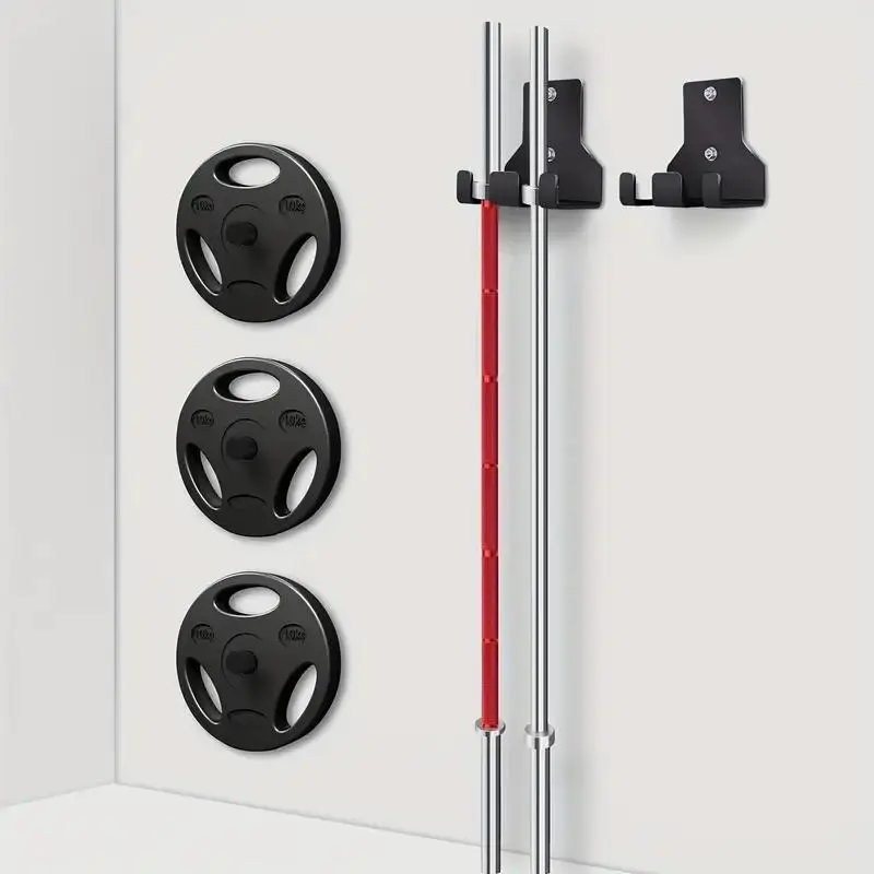 Vertical Barbell Mounting Rack, Sturdy and Durable Space-saving Adjustable Barbell Rack for Home Or Commercial Gyms, Home Workout Equipment, Home Fitness Equipment, Easy To Install & Adjust Sport Tool, Home Workout Gear, Home Gym Station