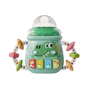 Baby Teether Toy with Lights and Music, Interactive Rattle for Infants, Perfect Gift for Baby Shower & First Birthday