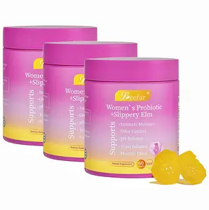 3 Pack LEEFAR Her Probiotics Gummies FD - All in One Solution with Slippery Elm and Prebiotics & Lactobacillus Probiotic Blend for Women's pH Balance and Dryness Hawaiian Pineapple Gummies Dietary Supplement