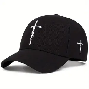 Unisex 2pcs/Set Black and White Adjustable Acrylic Duckbill Baseball Cap - Fashionable, Breathable, Exquisite Cross Embroidery, Durable Female Beach Hat for Outdoor Sports