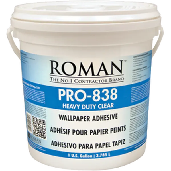 Roman Decorating Products PRO-838 1 Gallon Clear Heavy Duty Adhesive