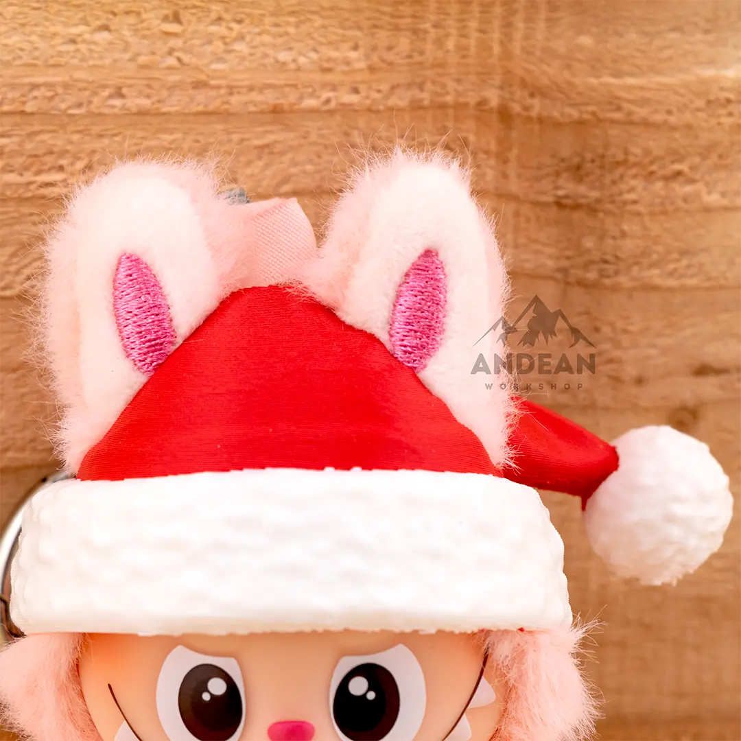 Collectible Santa hat for *MINI* plush doll