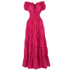 Milalee Renaissance Costume Women Medieval Chemise Dress Peasant Tops Irish Under Dress   Clothes Womenswear womens dresses maxi dress 6531-ZC1