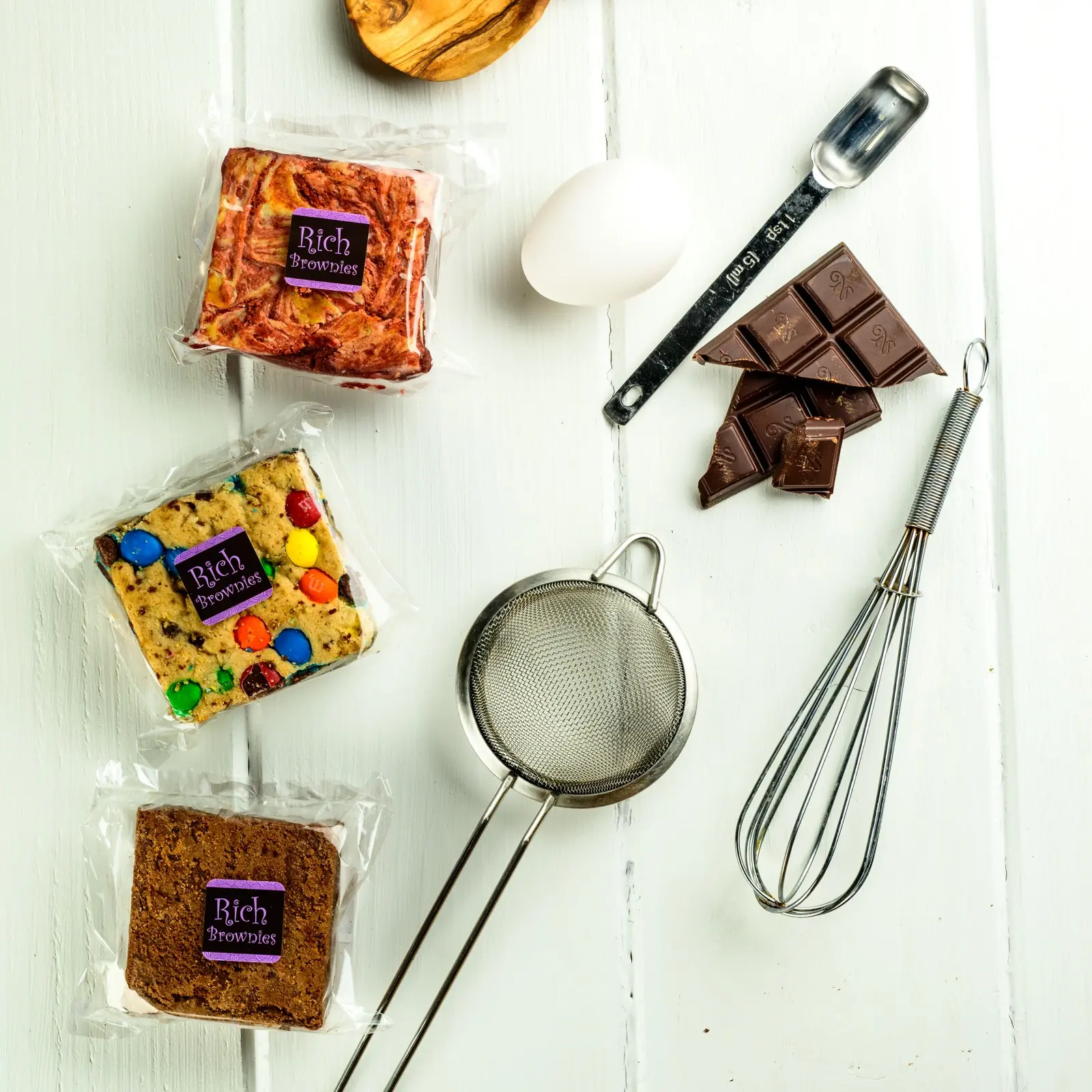 Rich Brownies Dozen 12 Pack - 12 Flavors of Brownies & Blondies
