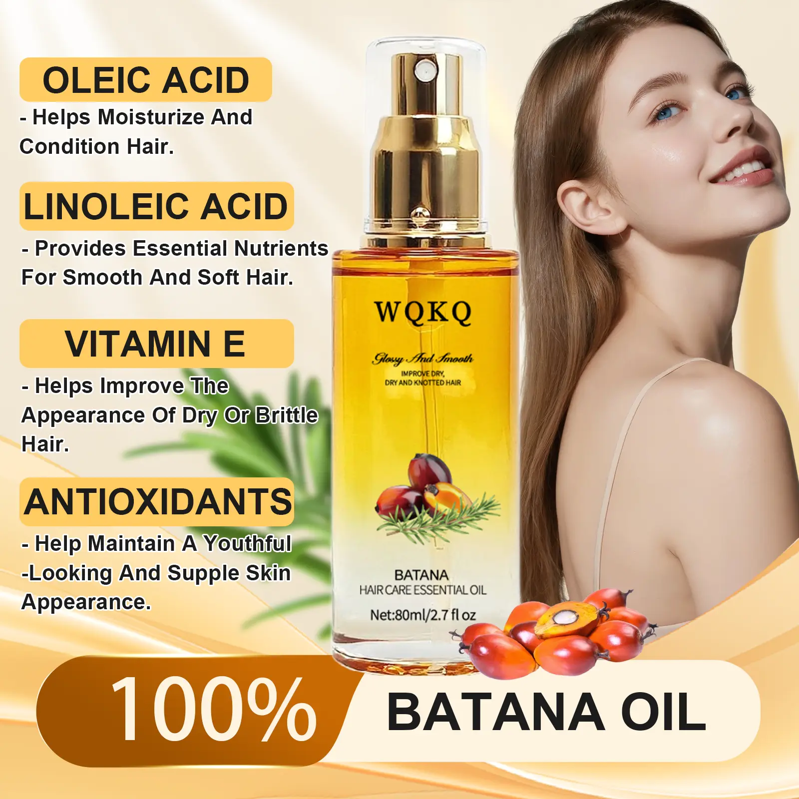 Batana  Essential Oil for promoting Hair Growth，Organic Rosemary Batana Oil Nourish Scalp,for all hair types,Anti Hair Loss Repair Damaged Hair, Haircare Moisturizing. #SummerWins #DealsForYouDays