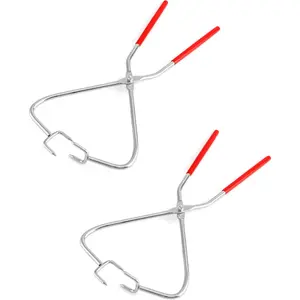 Sculpture Dipping Tong 2 Pack Stainless Steel Clay Sculpture Tongs Glazing Tools Pottery Clay Sculpture Tool Pliers for Clay Modeling Sculpturing