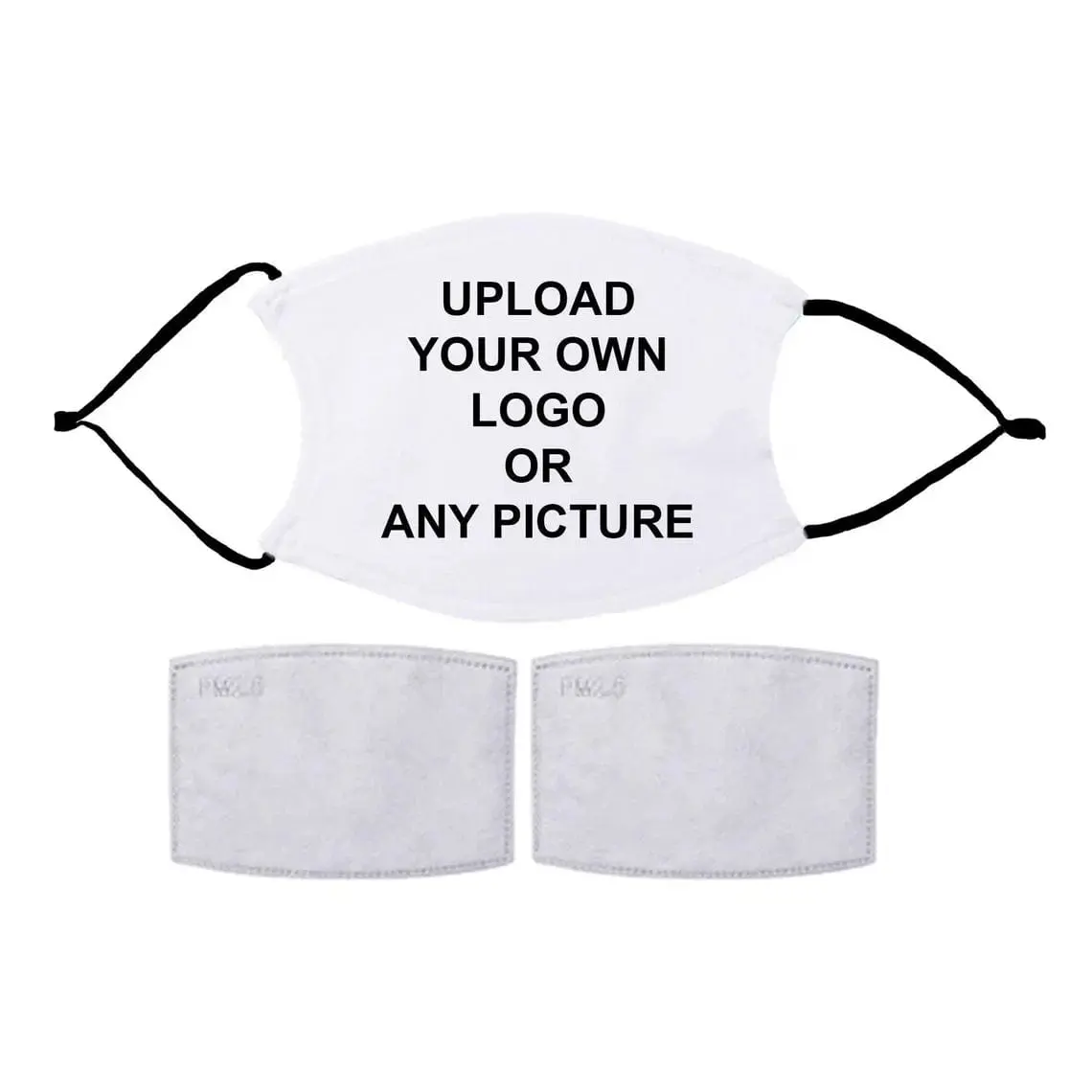 Personalized your own mask with a Logo Design or your own face Printed of Reusable Face Mask