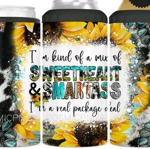 4 in 1 Can Cooler - sassy Beverage Bottle