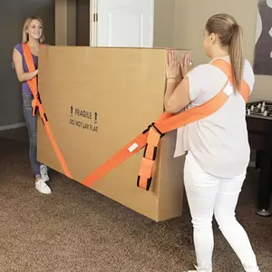1 Set Moving Straps Lifting Belts with 2 Handlers, Safe Furniture Appliance Heavy Large Objects, Effectively Efficient Mover Tool Kit