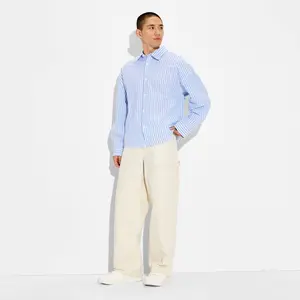 Adult Striped Long Sleeve Collared Button-Down Shirt - Original Use