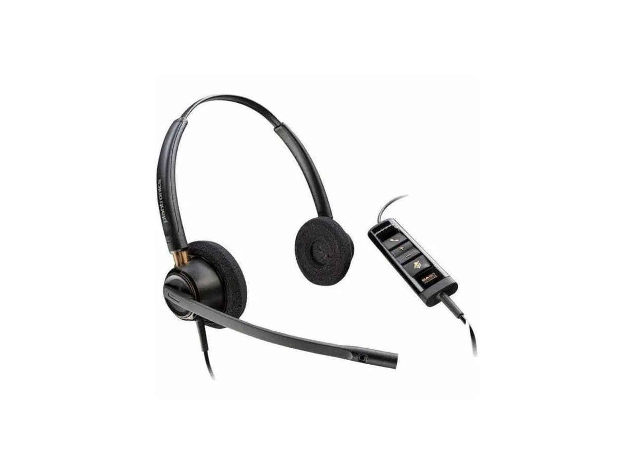 Poly EncorePro EP525-M Headset - Stereo - USB Type A - Wired - On-ear - Binaural - Ear-cup - Noise Cancelling Microphone Audio Earphones