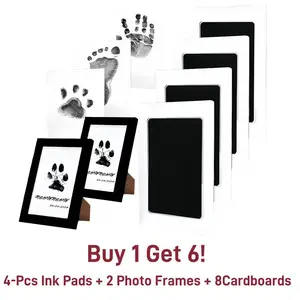 Mess-Free Paw Print Kit with Frames| Create Lasting Pet Memories| Dog & Cat Approved
