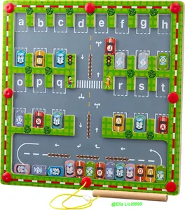 Magnetic Alphabet Maze Board Letter Puzzle - Kids ABC Learning Toys, Educational Montessori Toys Preschool - Alphabet Magnetic Maze Game - Toddler Magnet Puzzles for Ages 3+