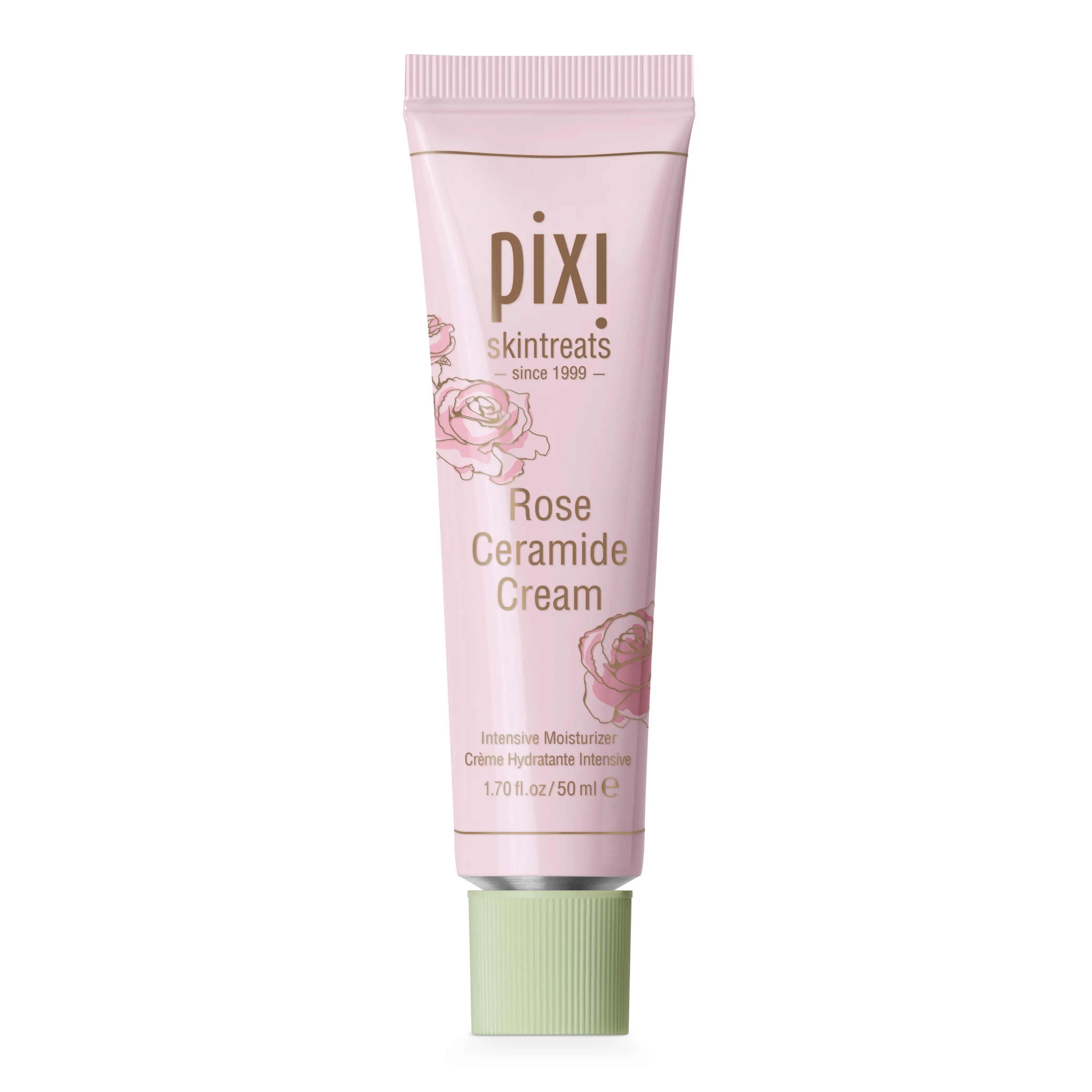 Pixi Rose Ceramide Cream - Korean Beauty Moisturizer with Rose Oil for Glow Up, Dewy Makeup, Flawless Skin, Skin Hydration