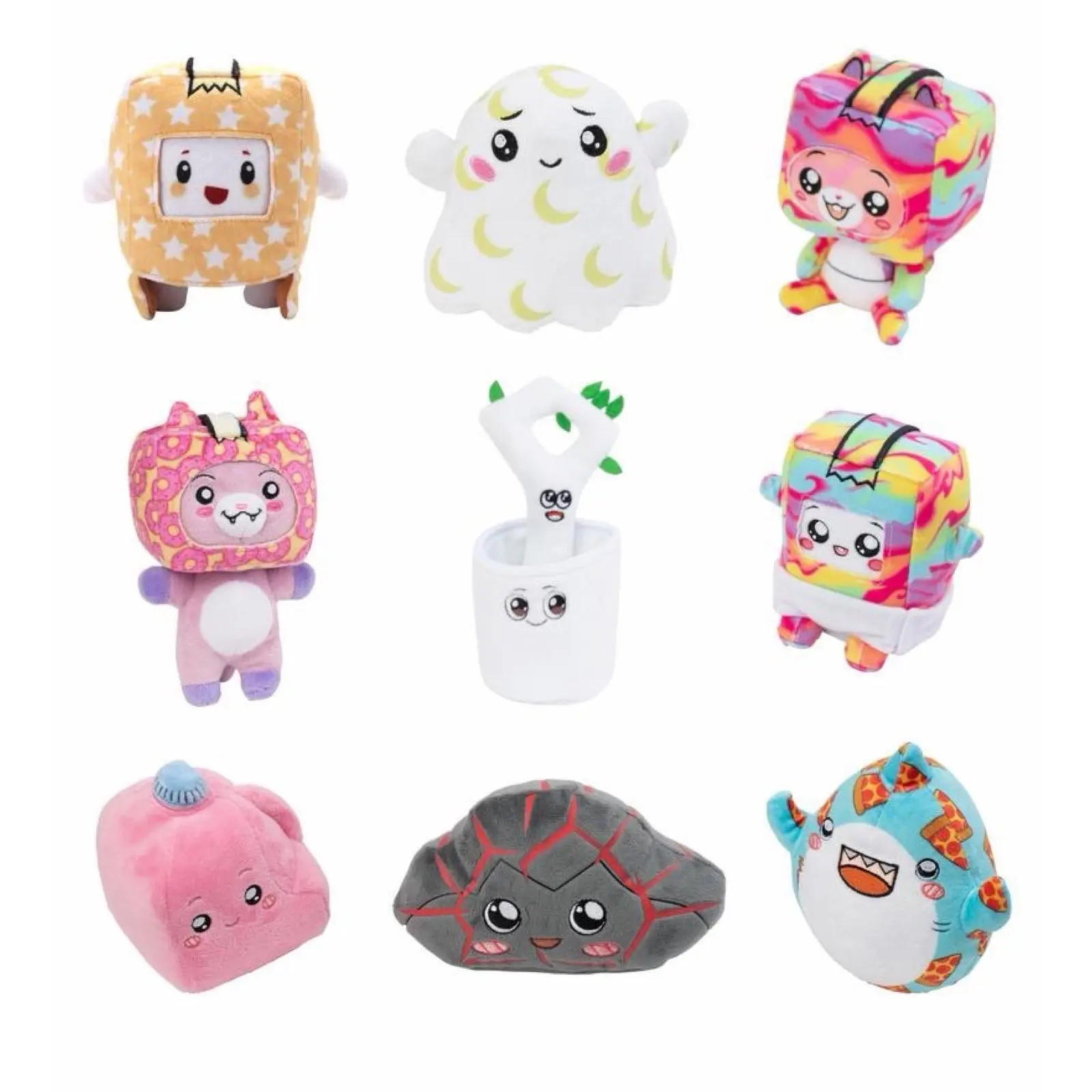 LankyBox 6" Stuffed Plush Collectible Blind Pack - Series 2, Cute Fun Collectible, Colorful Designs, Boxy/Foxy & More, Blind Bag Unboxing, Surprise Gifts, Officially Licensed, Ages 3+