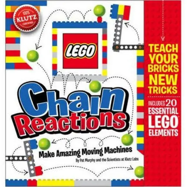 LEGO Klutz K570330 Chain Reactions Book Kit, Building Set for Creating Moving Machines, Moving Parts