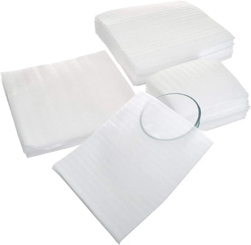 60Pcs Foam Pouches Kit, Thick Cushion Wrap Pouches Foam Wrap Sheets Packing Pouches Against Chipping & Breakage for Packing, Moving, Shipping, Packaging