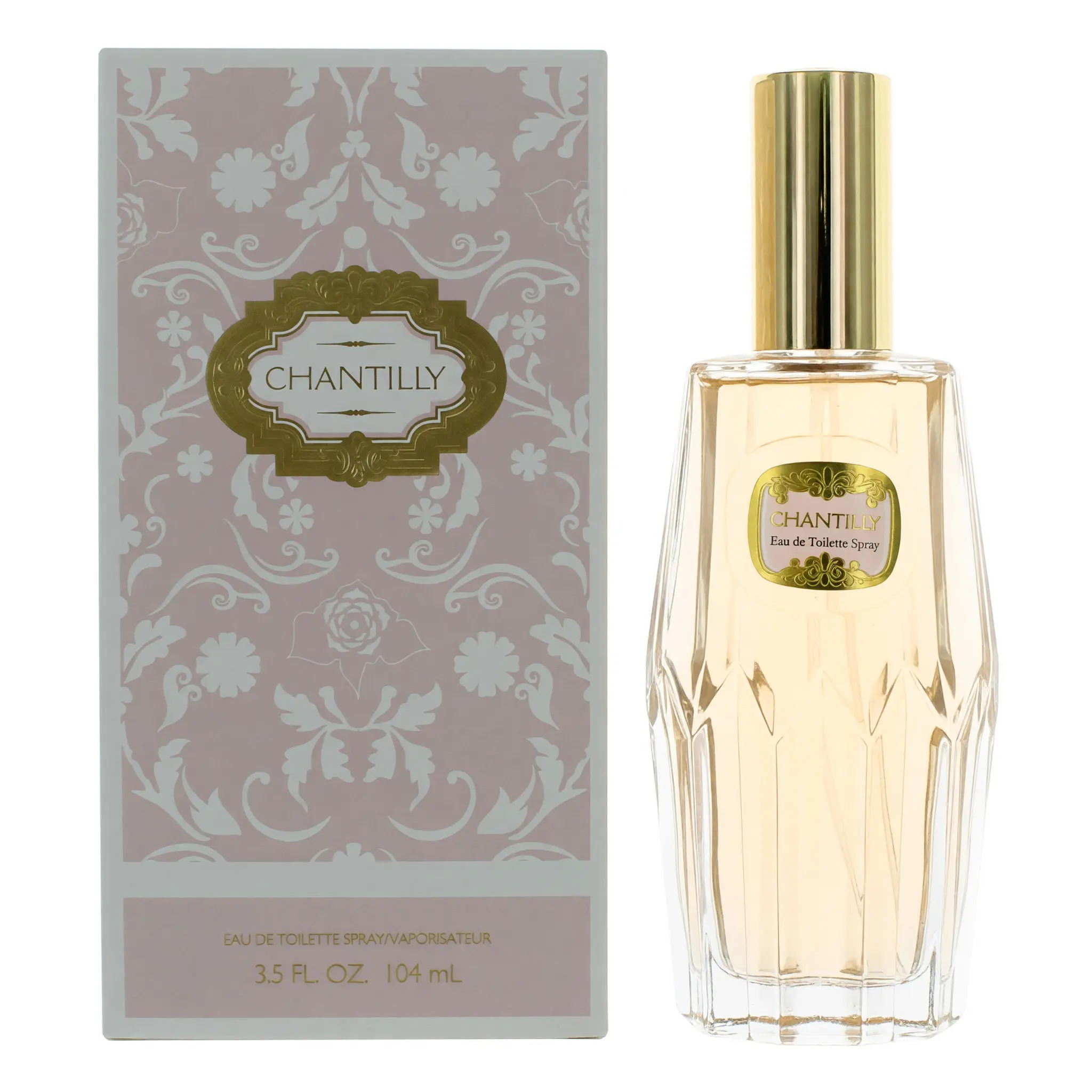 Chantilly by Dana Women's Eau de Toilette Spray - 3.5 oz (3 to 3.9 fl oz), Spicy-Fruity Scent with Bergamot Rose Notes, First American Perfume for Women