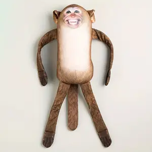 Mischievous Monkey Plush Toy – Fun Fridge Hanging Decor, Perfect Office Prank Gift & Cute Accessory for Monkey Lovers!
