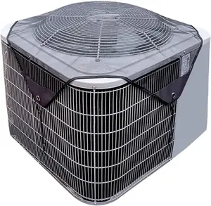 Air Conditioner Covers for Outside Units Central Ac Cover Leaf Guard Heavy Duty Mesh AC Defender for Outdoor Square Units, All Season Black( 36 X 36 inch Mesh)