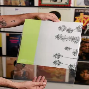 Vinyl Outer Record Sleeve 12 Inch,Crystal Clear Album Cover Fit for Most 12'' Single & Double LPs,No-Seal Flap for Easy Access