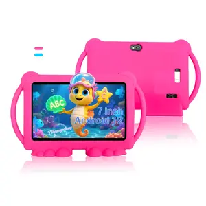 Suitable for Android learning devices aged 3-12 years old, the tablet supports movies, reading, internet, wireless connection, etc., installs iWAWA educational software, comes with parental control, no adapter, blue/pink