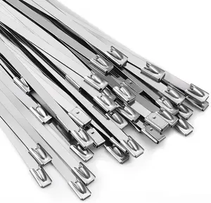 GJANSH 100PCS 11.8 Inch Self-Locking Metal Zip Ties with Heavy Duty Stainless Steel Cable Tie Gun Kit, Adjustable Tension Cutting Tool for Garden Fence Repair, Automotive & Outdoor Projects