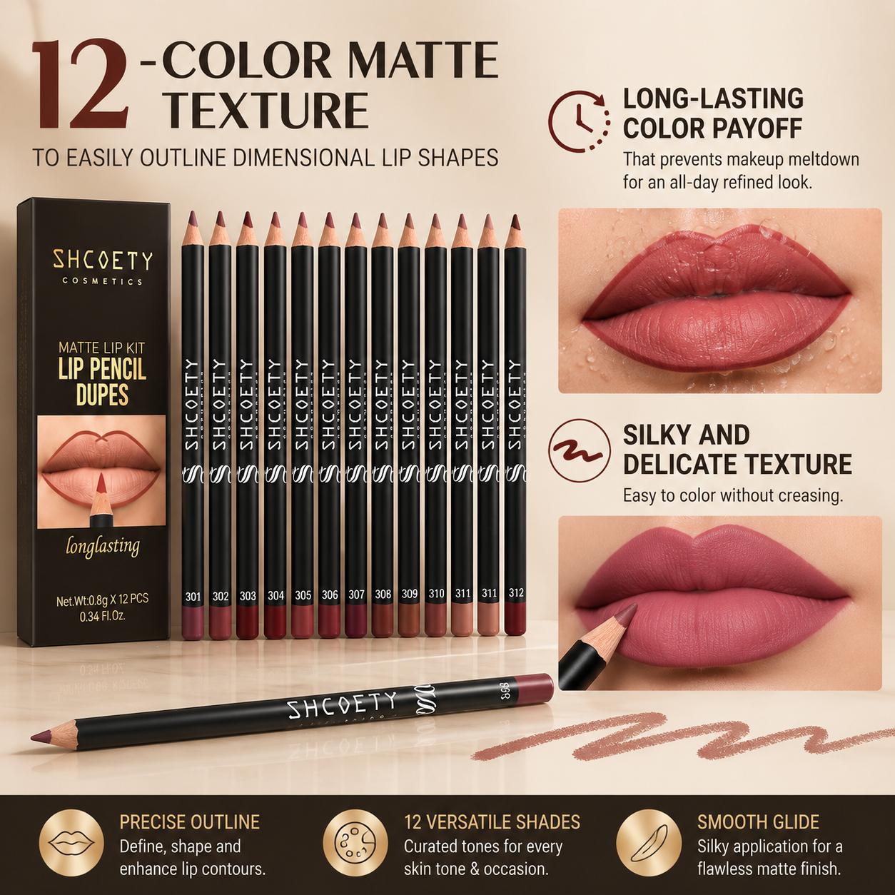 12-Colors Matte Lip Liner Set,Waterproof Long-lasting Pencil,Lipliner,Professional Lip Makeup Accessories for Women,Lip Product,Smooth Lip Kit,Lip Liner Pencils,Easy Coloring Lip Liner Pen for Daily Use 12-Colors Matte Lip Liner Set,Waterproof Long-lasting Pencil,Lipliner,Professional Lip Makeup Accessories for Women,Lip Product,Smooth Lip Kit,Lip Liner Pencils,Easy Coloring Lip Liner Pen for Daily Use