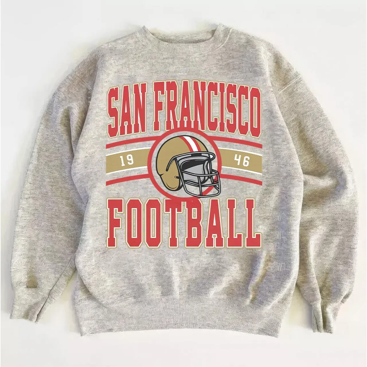 San Francisco Vintage Football Sweatshirt, The Niners Retro Crewneck Fan Gift Apparel