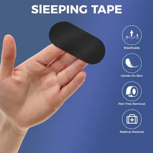 Mouth Tape for sleeping, one month supply, mouth tape, black, gentle, adhesion & 35 Strips, sports accessories, Anti Snoring Sticker Snoring Relief Sticker