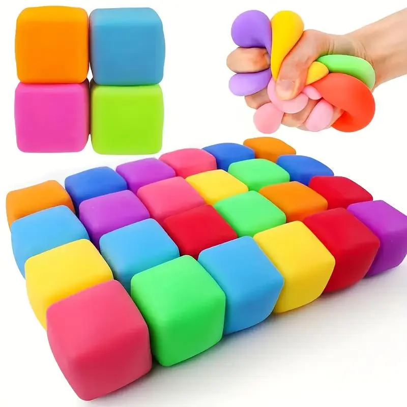 Water Ball Squeeze Toy 3.5cm TPR Soft Rubber Adult Squeeze Ball Grape Ball for Children