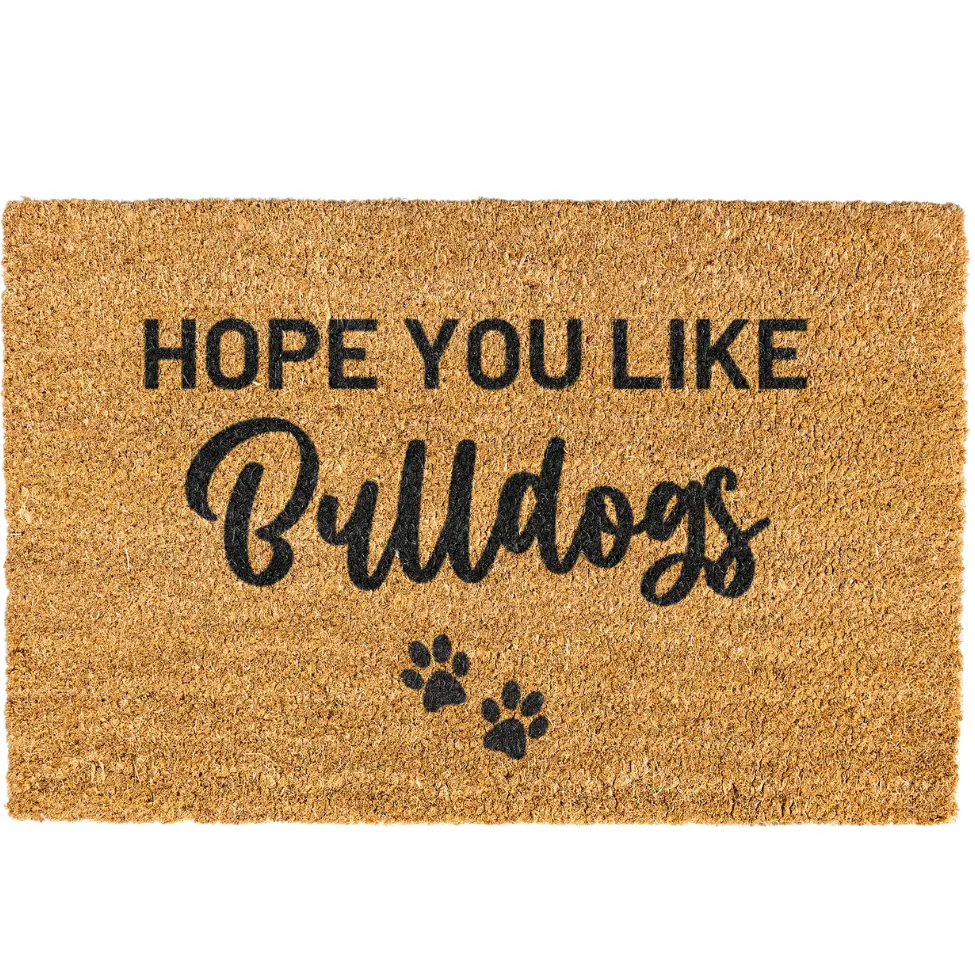 Hope You Like Bulldogs Doormat, Funny, Dog doormat, Coir, Welcome Mat, Non-slip, Indoor, Outdoor