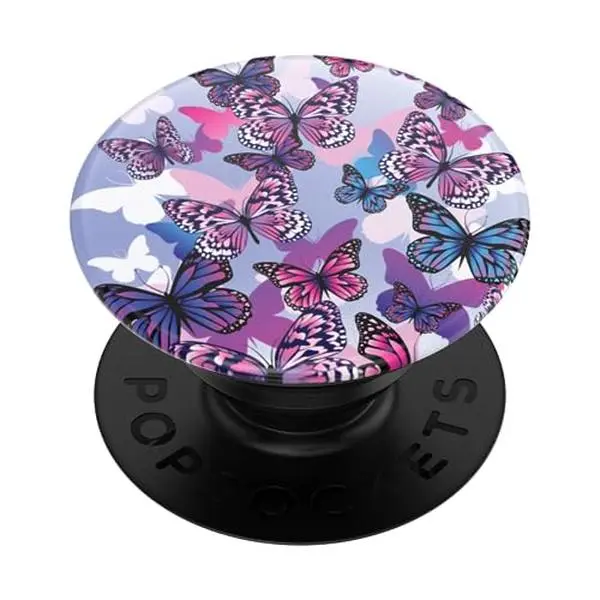 PopSockets Adhesive Phone Grip, Holder, Phone Stand, Butterfly - Flutterby