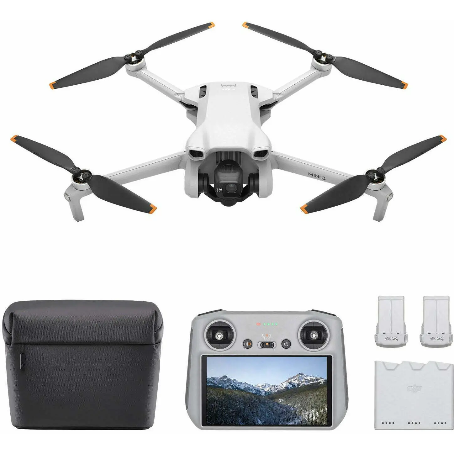 DJI Mini 3 Fly More Combo with RC Remote 4K HDR Portable Drone