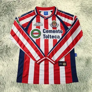 Vintage Chivas Guadalajara Jersey 1999 2000 home long sleeve Shirt - L 0AZ