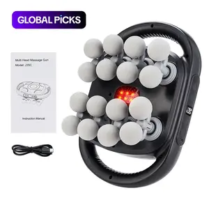 16-Head Massager, Electric Muscle Massager, Portable Handheld Muscle Massager, Professional Muscle Relaxation Device for Home & Travel, Lightweight #GLOBAL PICKS