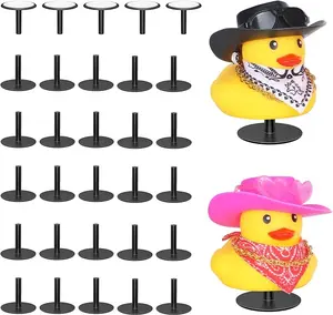 10pcs.Rubber duck rack, used for Jeep dashboard and fixed display, a gift for Jeep enthusiasts, including double-sided stickers