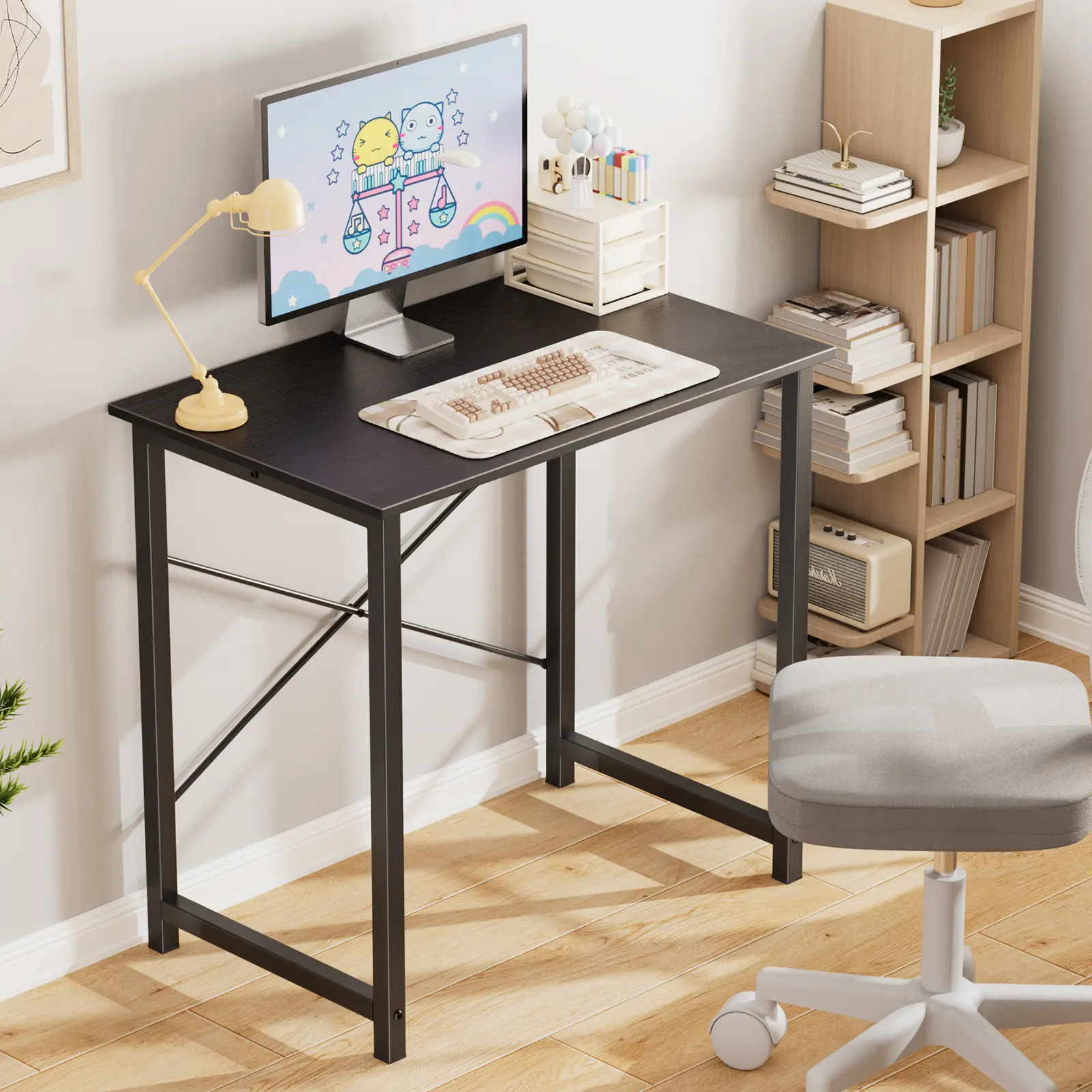 31" & 40" Home Office Desk - Modern Study Table with X-Shaped Support, 3 Colors & 265LBS Capacity #HomeOfficeDesk #StudyDesk